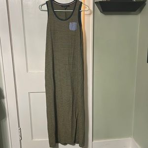 Woman’s size small sz S Tommy Hilfiger maxi long dress yellow & blue stripes